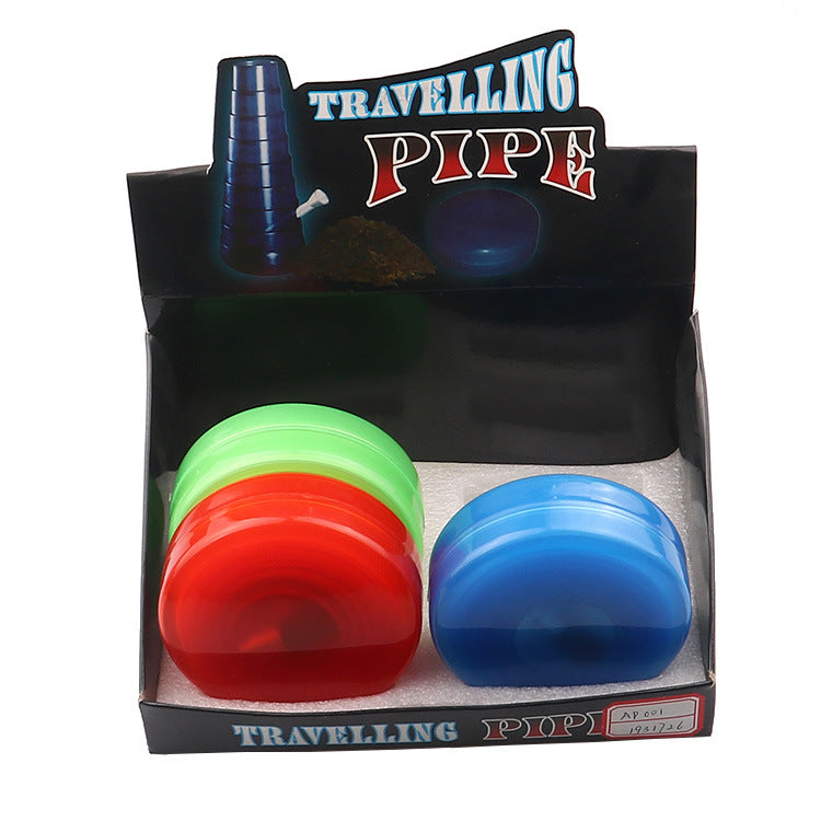 Portable Detachable Plastic Folding Water Bong