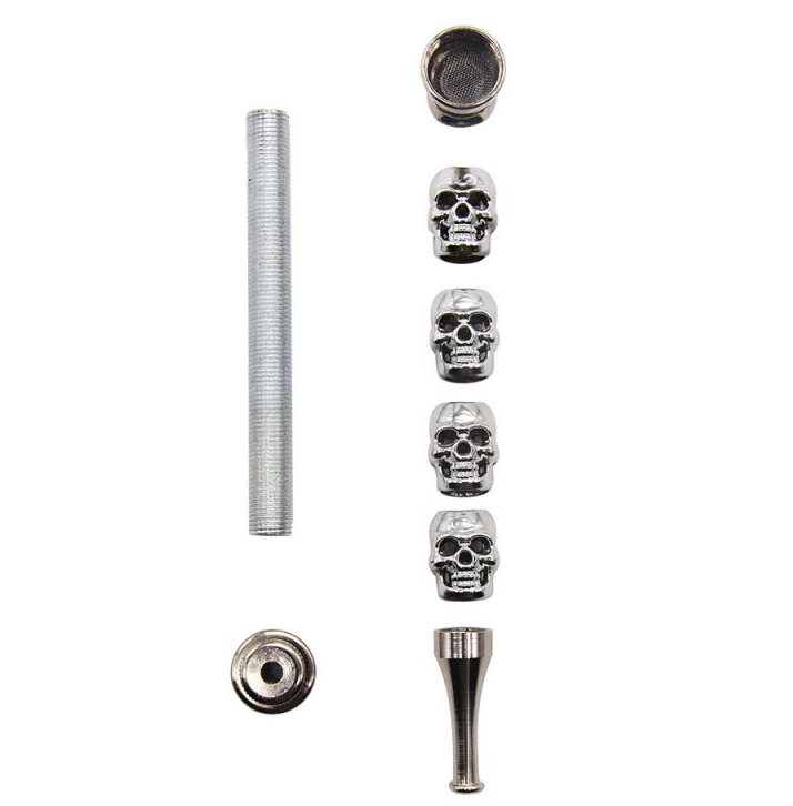 Weed Crusher Skull Smoking Pipe