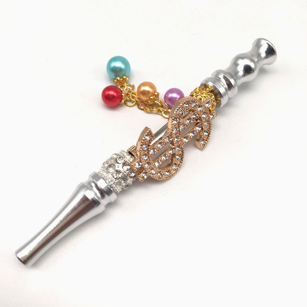 Colorful Diamond-Studded Smoke Pipes