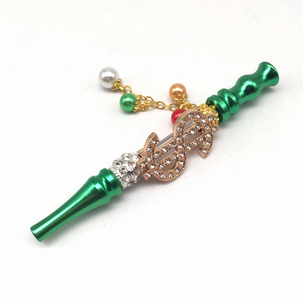 Colorful Diamond-Studded Smoke Pipes