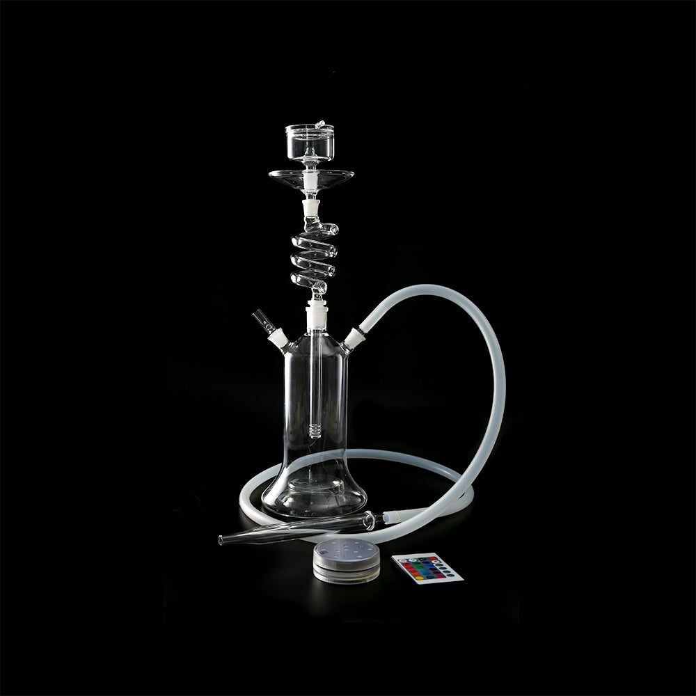 LED Rotating Glass Hookah