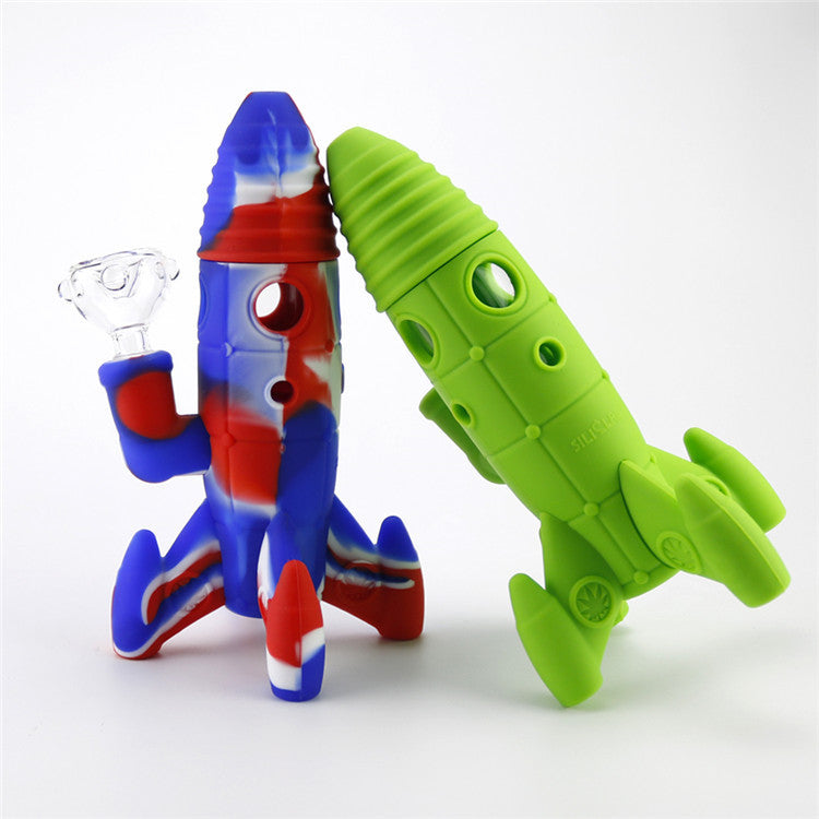 Silicone Rocket Glass Pipe