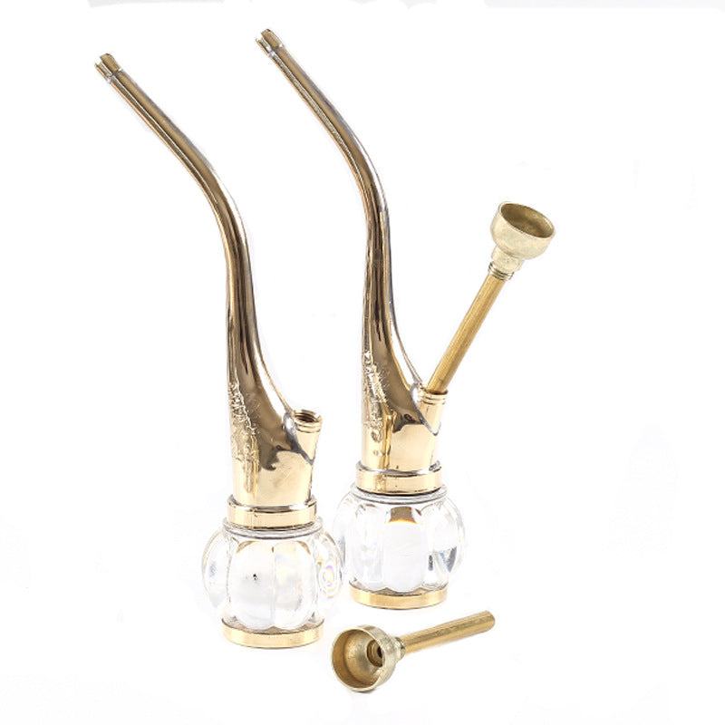 Brass Water Cannabis Smoking Pipe