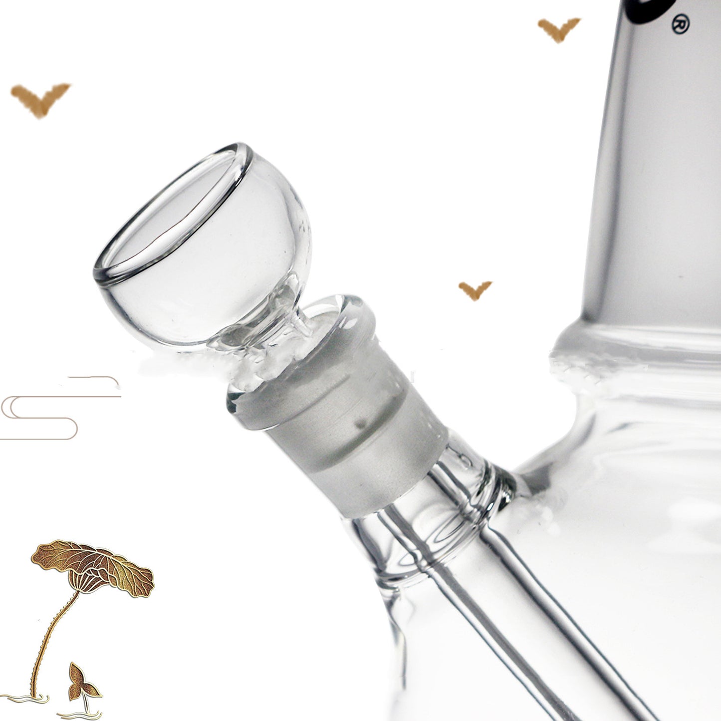 Transparent Glass Bong