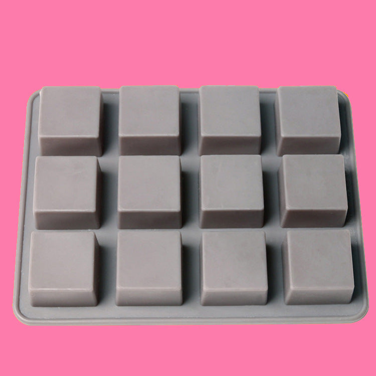 12 Square Silicone Chocolate/Cake Mold