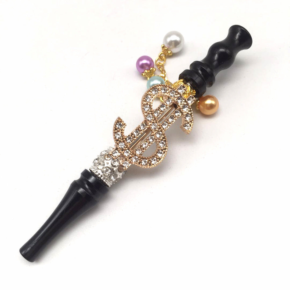 Colorful Diamond-Studded Smoke Pipes