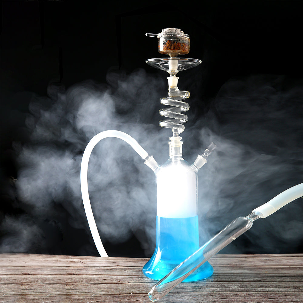 LED Rotating Glass Hookah
