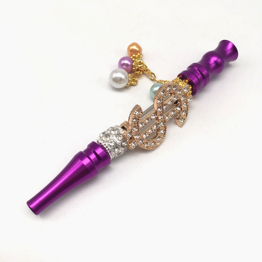 Colorful Diamond-Studded Smoke Pipes