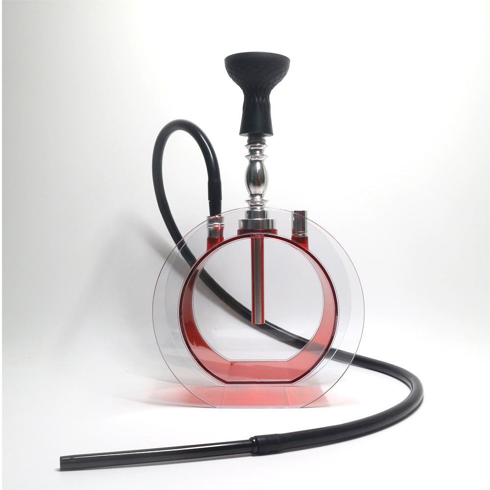 Colorful Acrylic Round Pot Hookah Sets