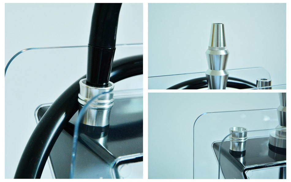 Acrylic Triangle Pot Hookah Set