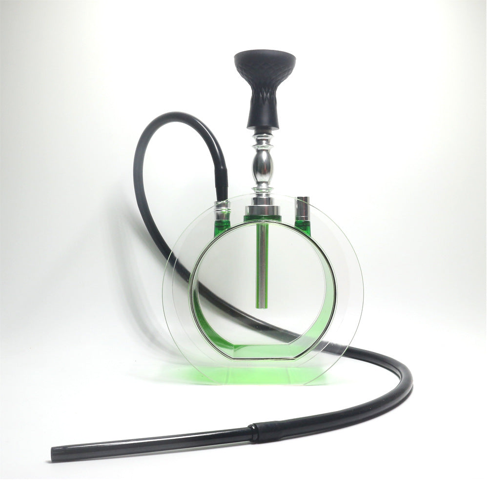 Colorful Acrylic Round Pot Hookah Sets