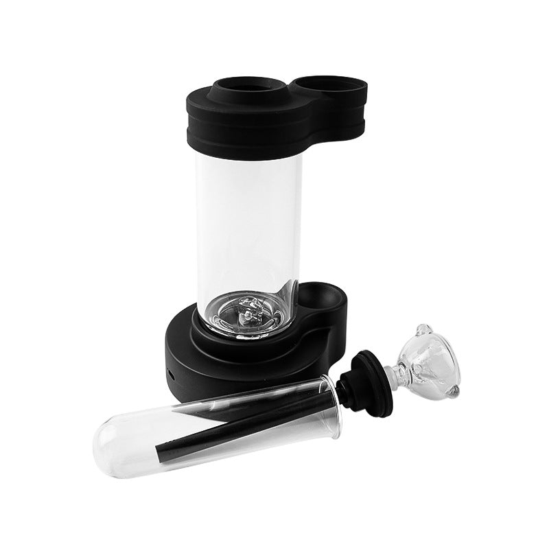 Glass Pot Lightning Light Glass Water Bong