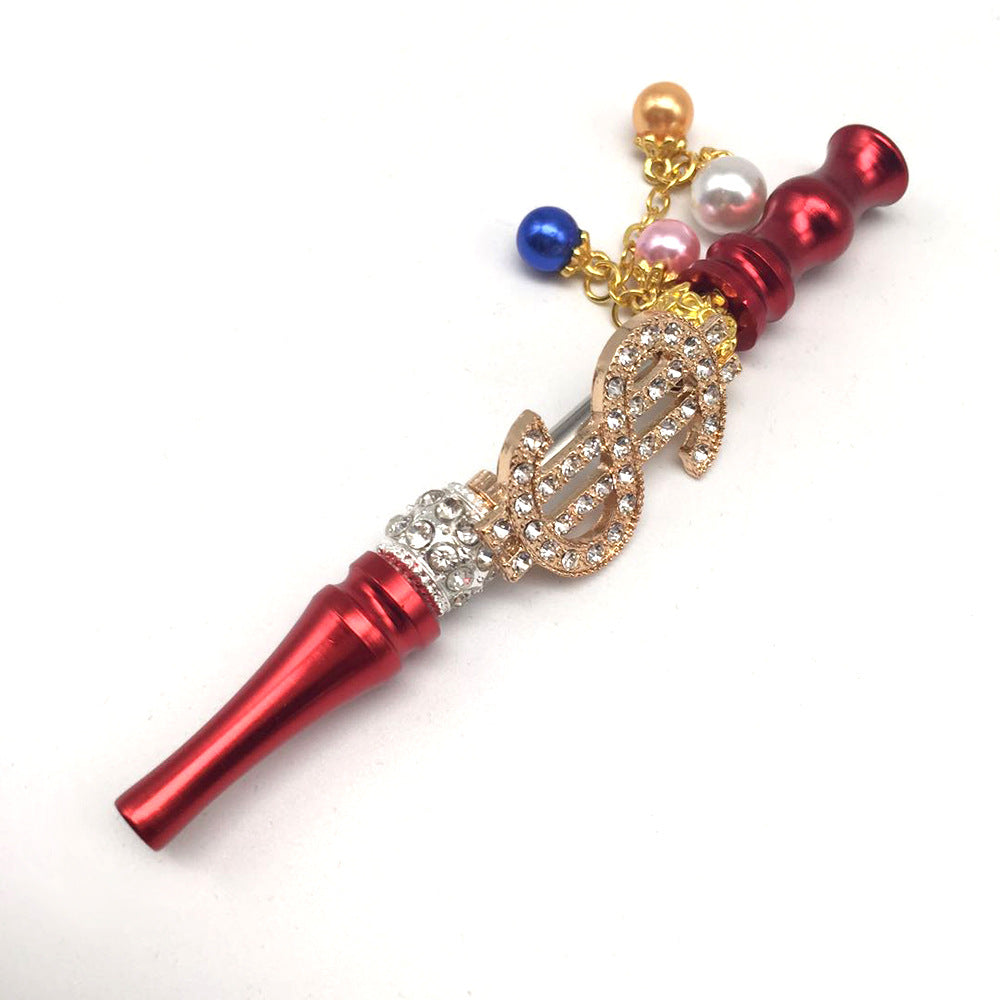 Colorful Diamond-Studded Smoke Pipes