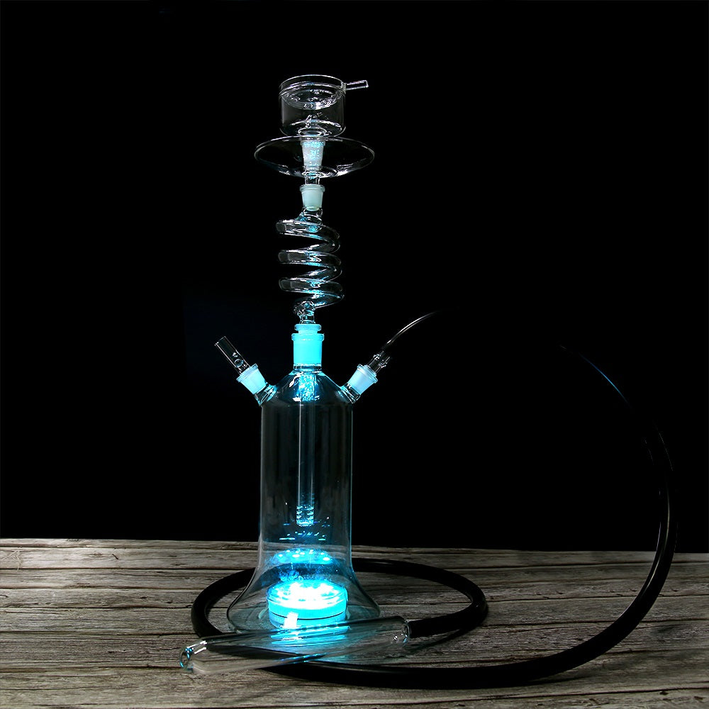 LED Rotating Glass Hookah