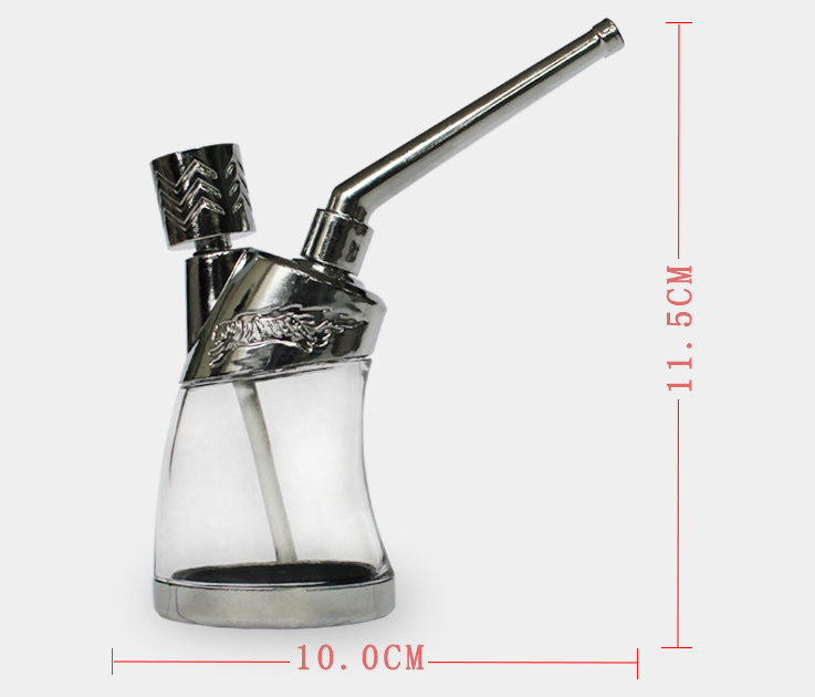 Portable Water Pipe With Metal Tube Filter