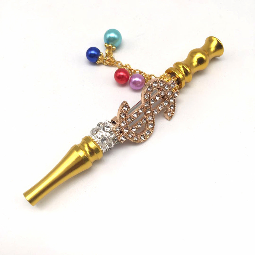 Colorful Diamond-Studded Smoke Pipes