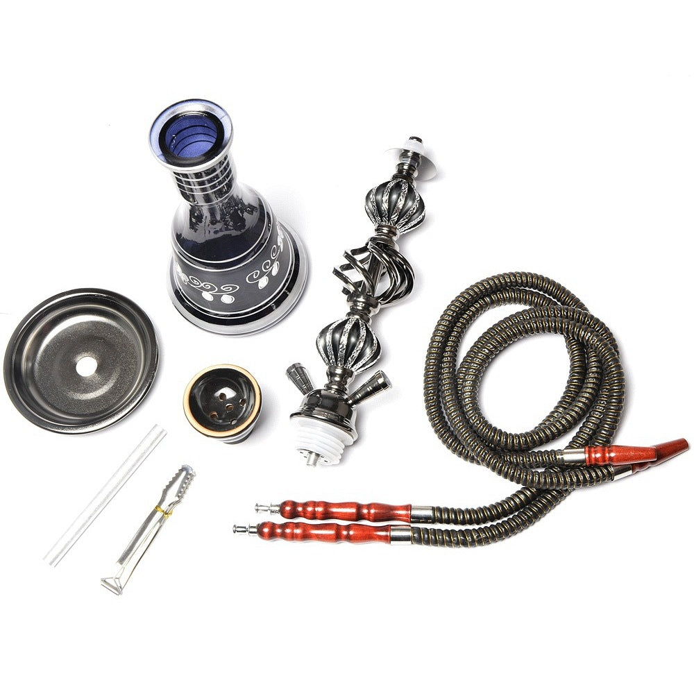 Double Pipe Glass Hookah