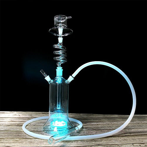 LED Rotating Glass Hookah