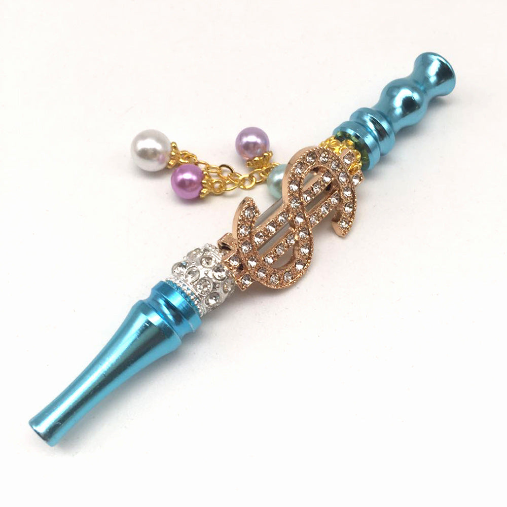 Colorful Diamond-Studded Smoke Pipes