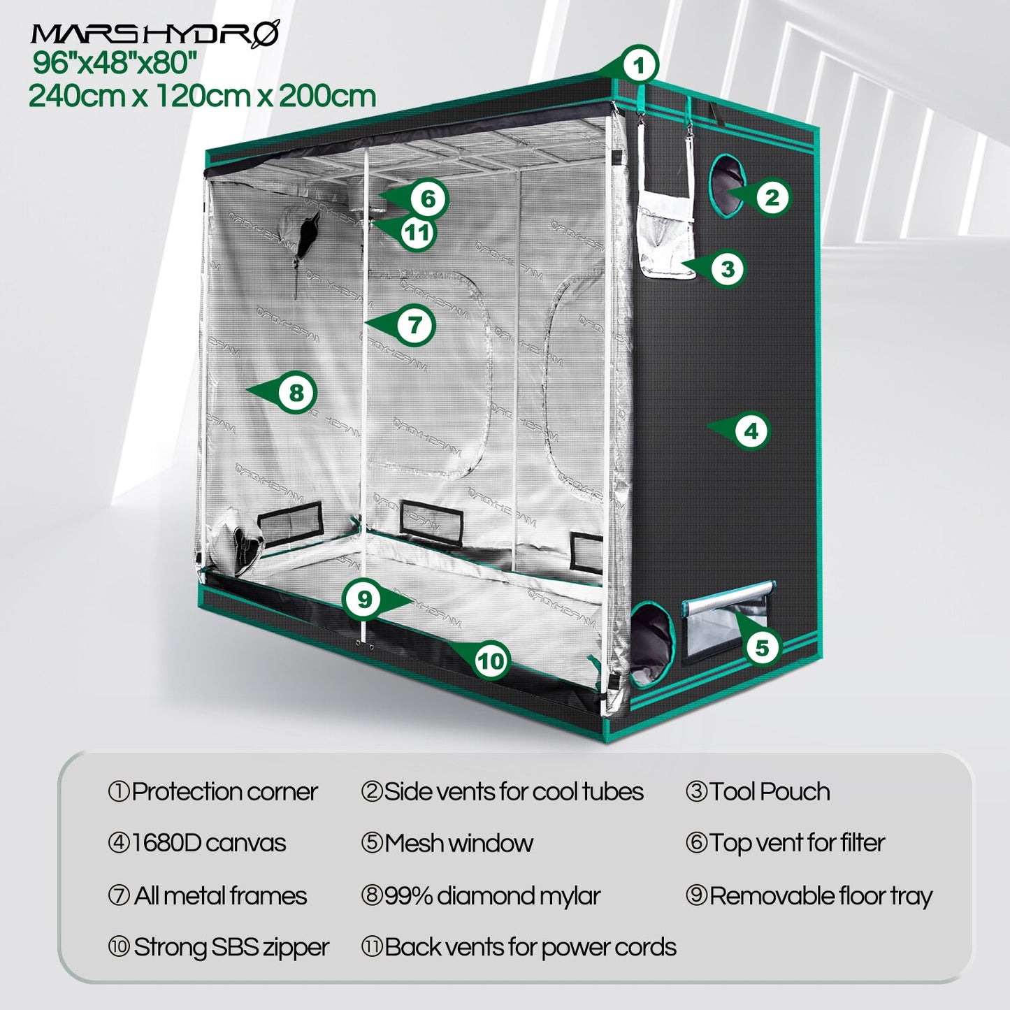 MarsHydro Indoor Hydroponic Grow Tent