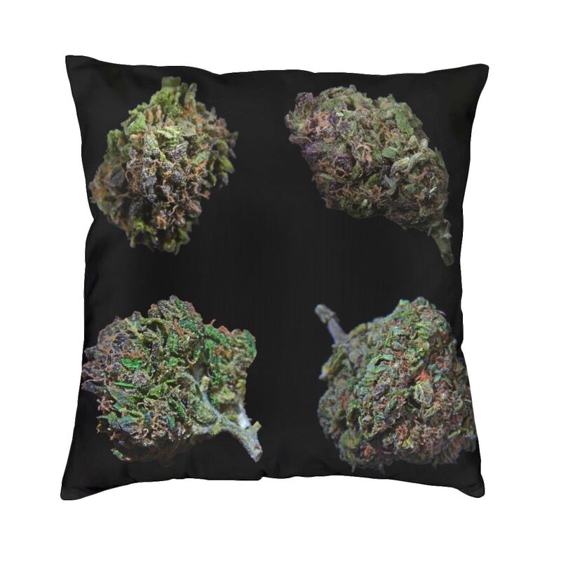 Assorted Cannabis-Themed Extra Large Dank Square Pillow Cases