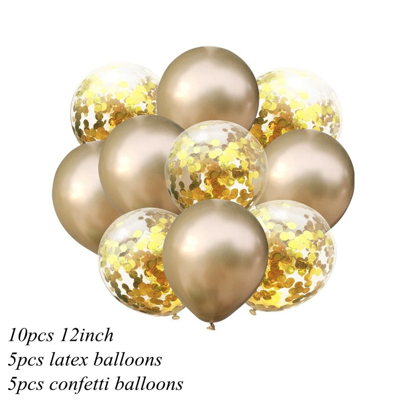10Pc 1Assorted Color 2inch Metallic Balloons