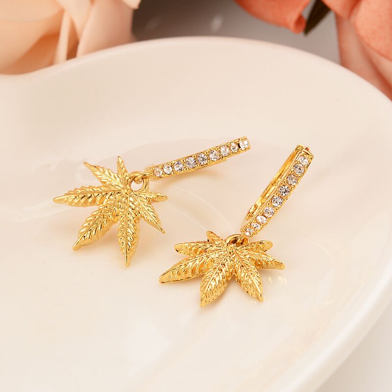 Weed Leaf Earrings