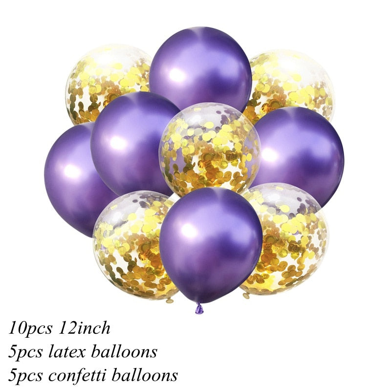 10Pc 1Assorted Color 2inch Metallic Balloons