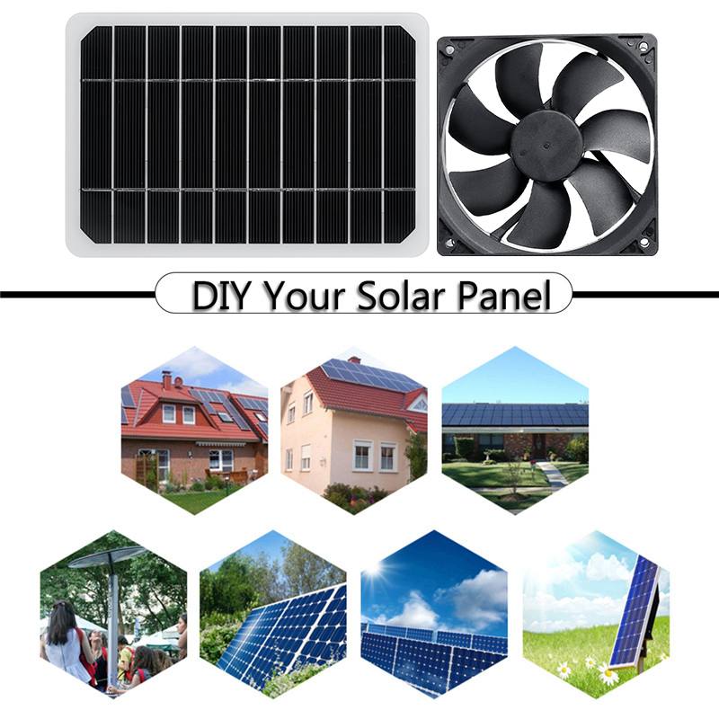 100W/50W 12V Greenhouse Solar Exhaust Fan