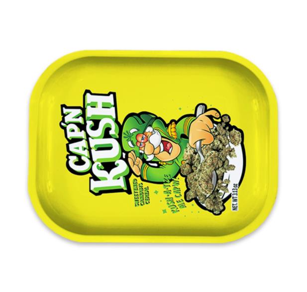 Pink Leaves 420 Rolling Paper Tray