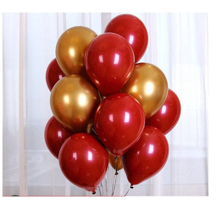 20pc Metal Gold Silver Balloons
