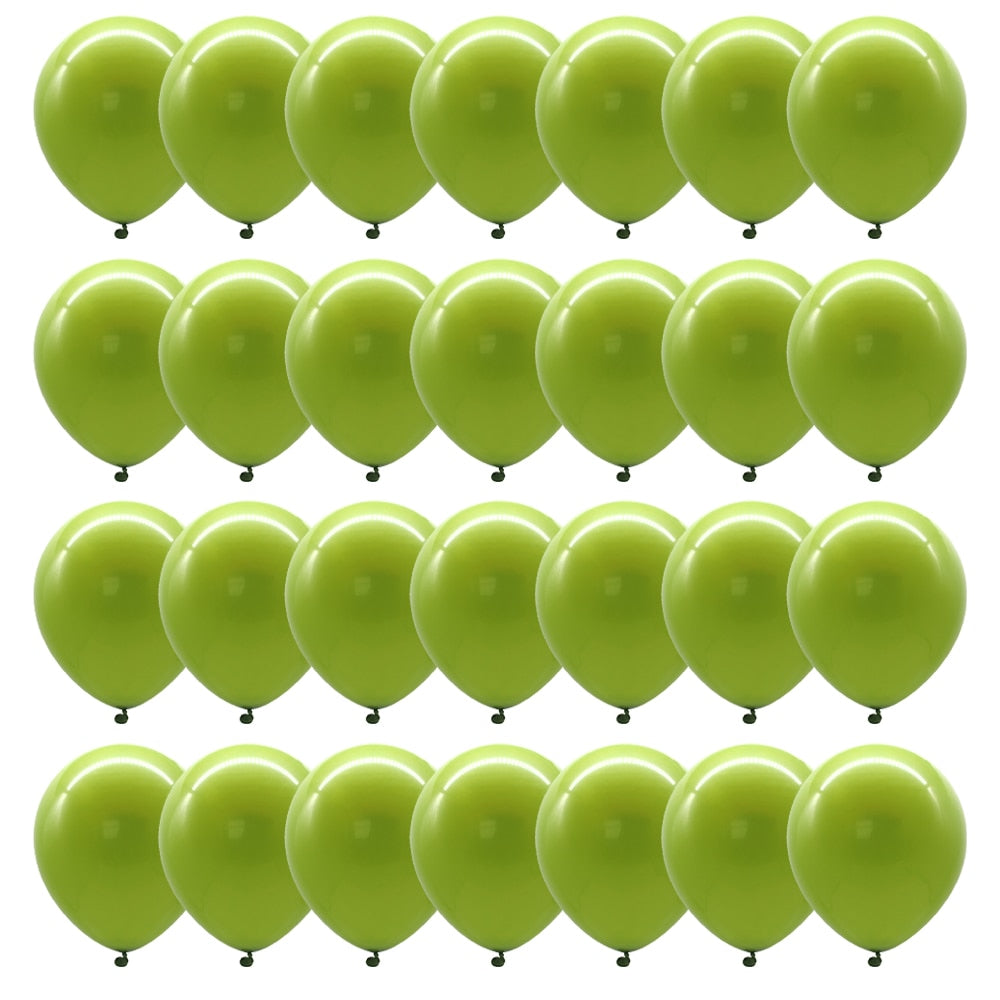 40pcs 10inch Green Latex Balloons