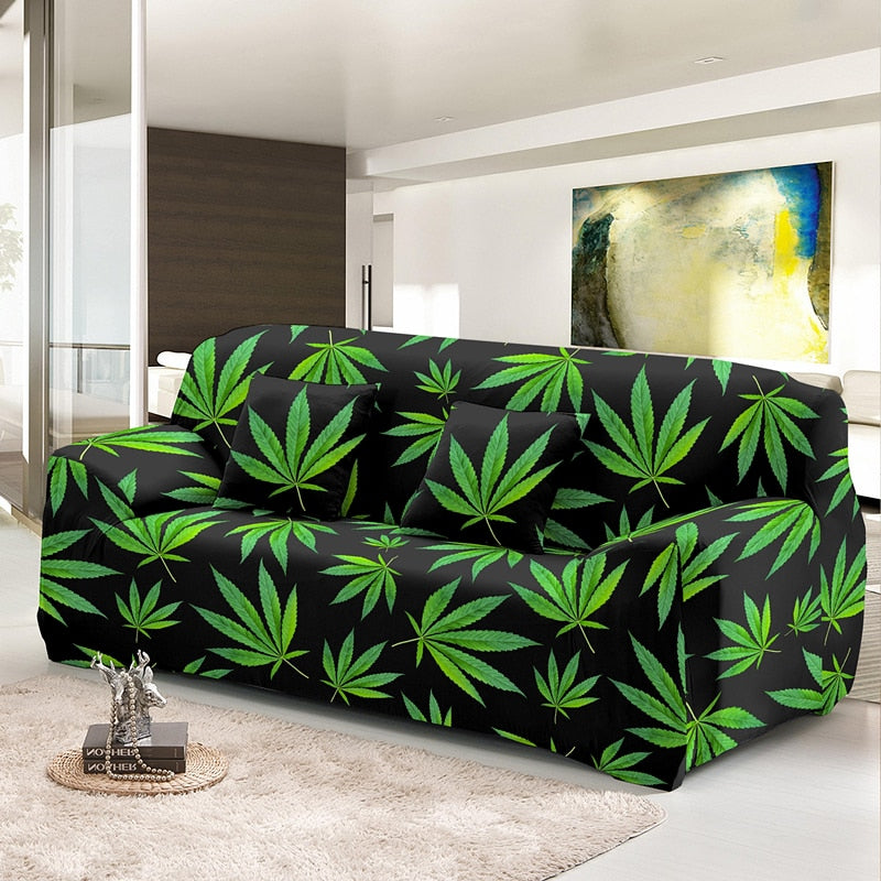 Assorted Cannabis Leaf Sofa Covers