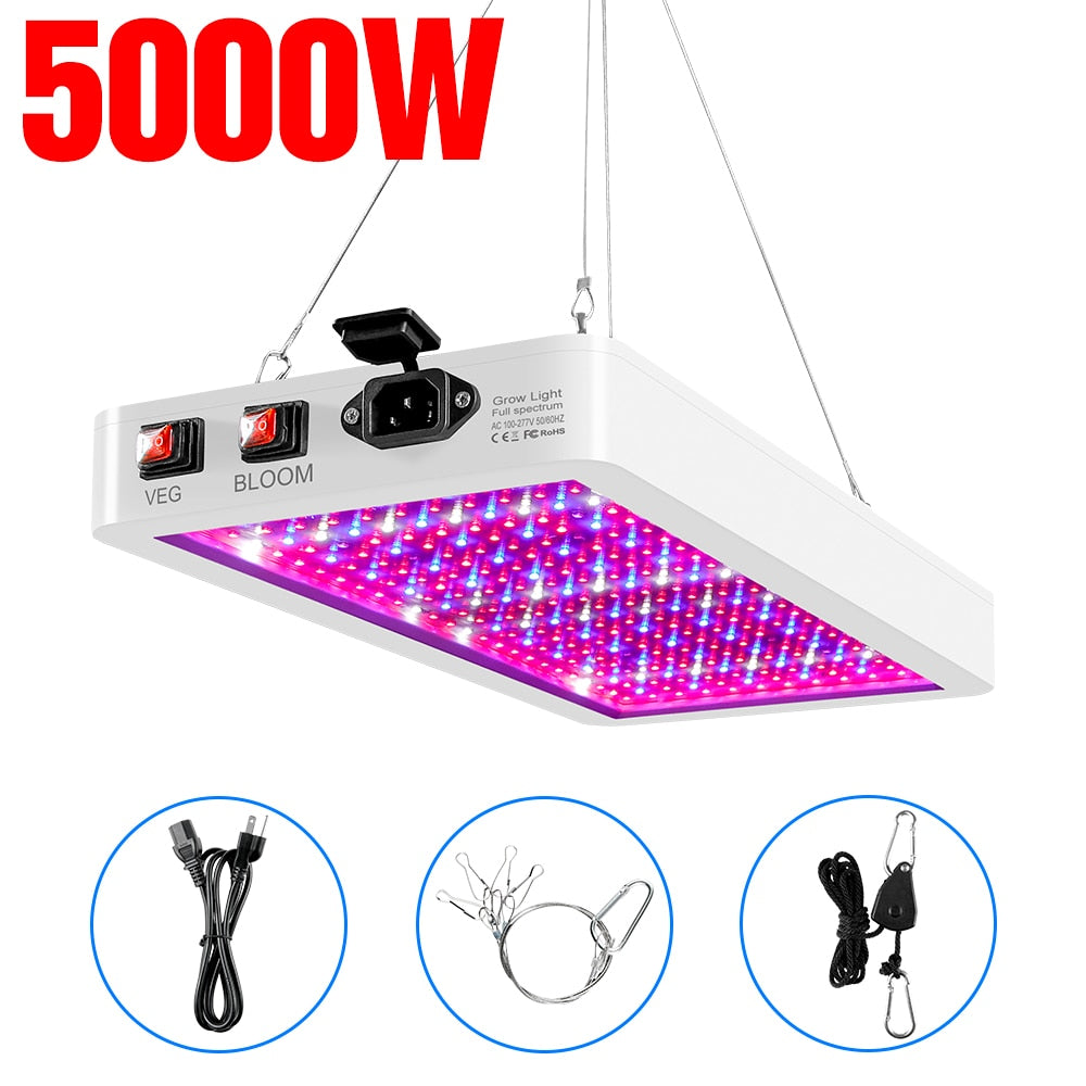 220V LED Full Spectrum Plant Lamp Grow Light