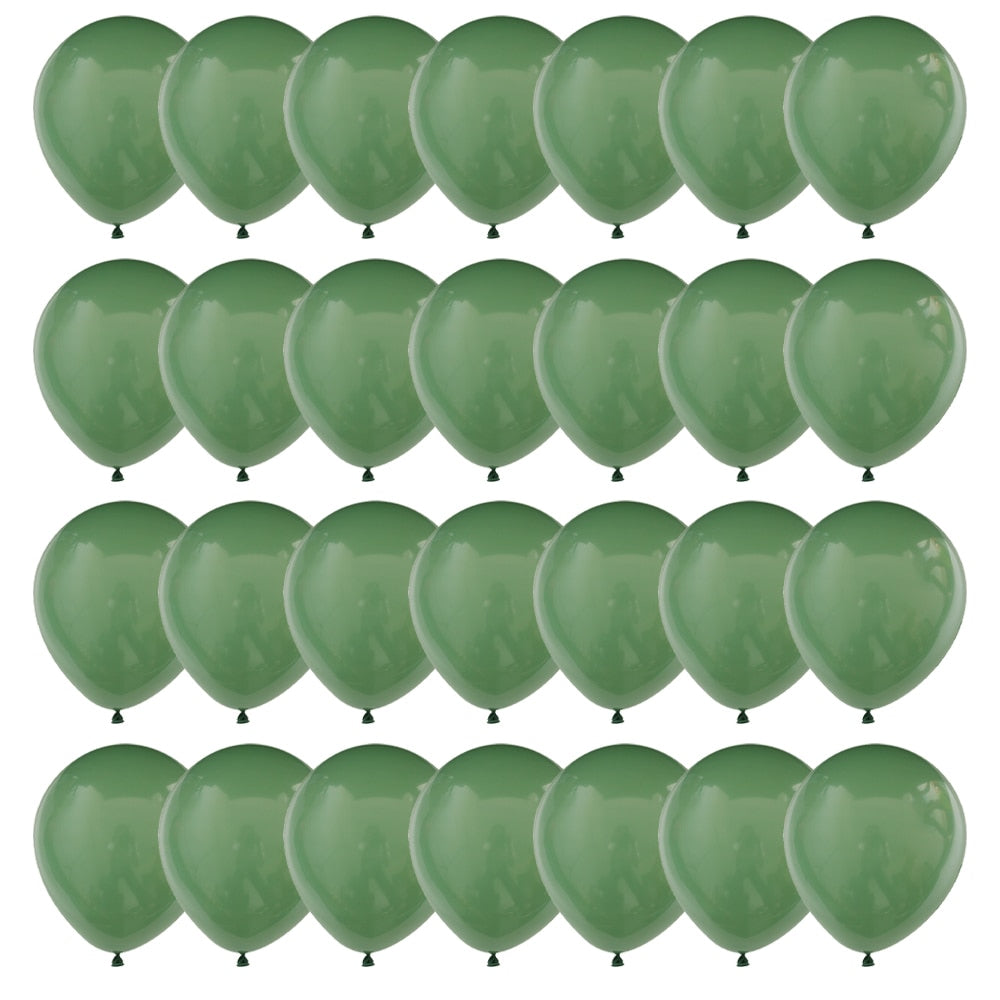 40pcs 10inch Green Latex Balloons