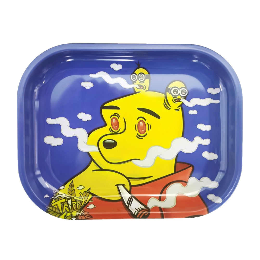 Pink Leaves 420 Rolling Paper Tray