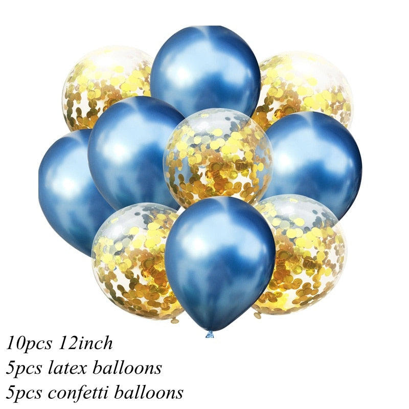 10Pc 1Assorted Color 2inch Metallic Balloons