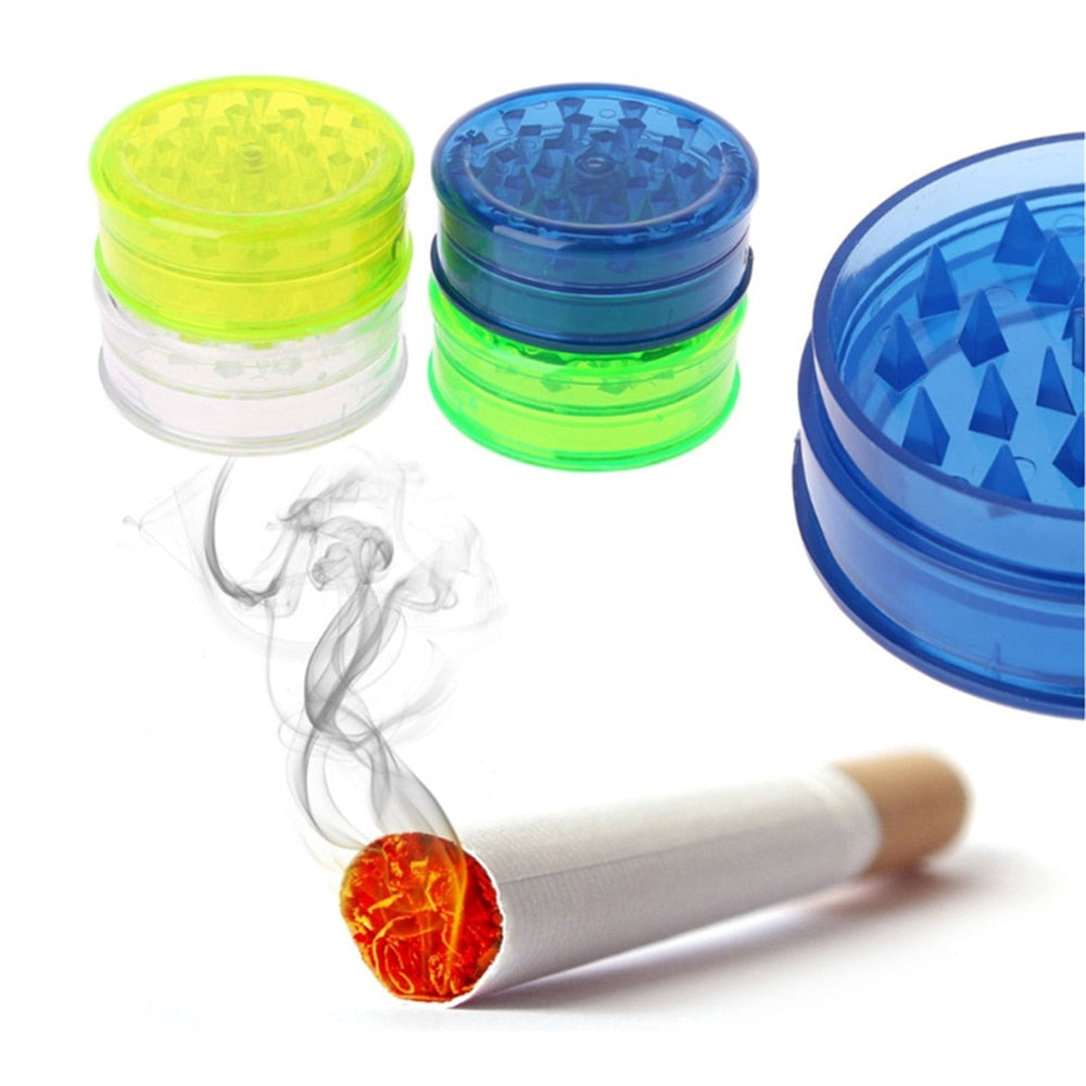 Colorful Plastic 3-layer Weed Grinder Grinder