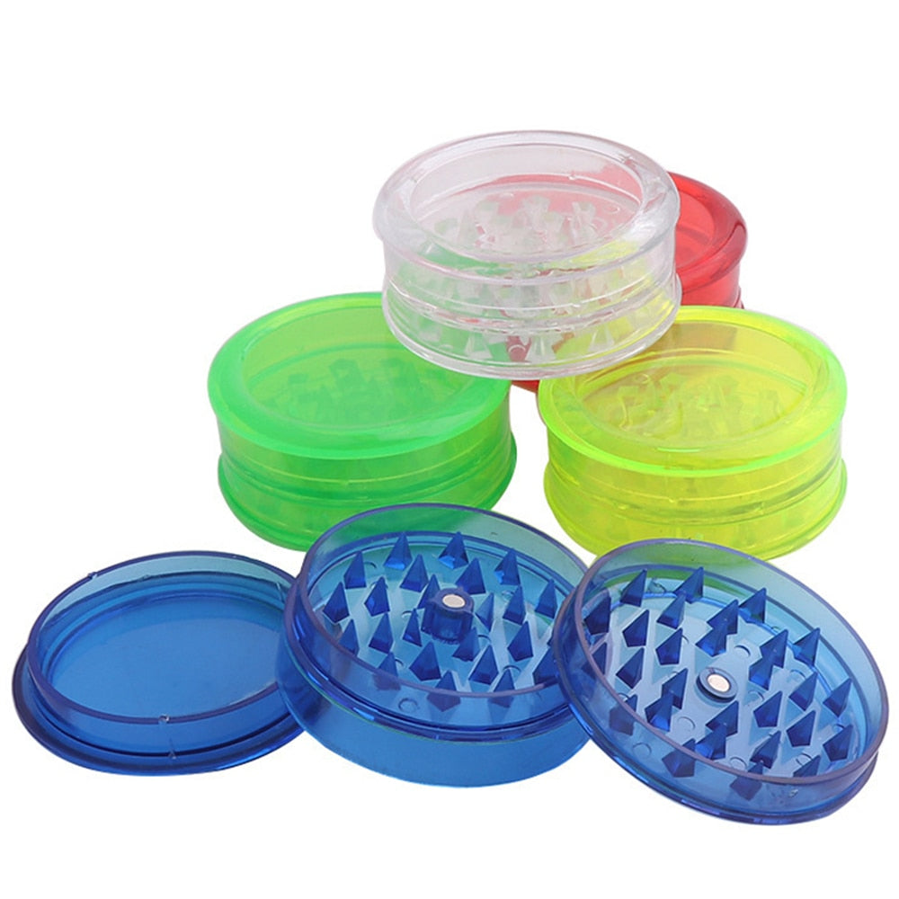 Colorful Plastic 3-layer Weed Grinder Grinder