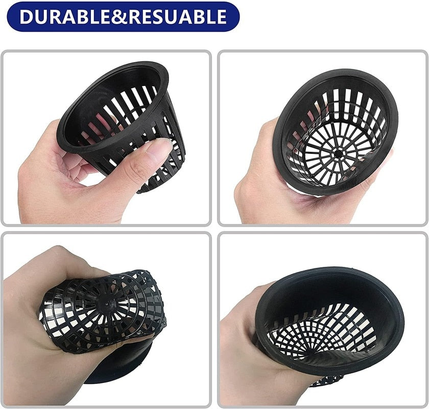 10pc Hydroponics Grow Mesh Net Planting Baskets