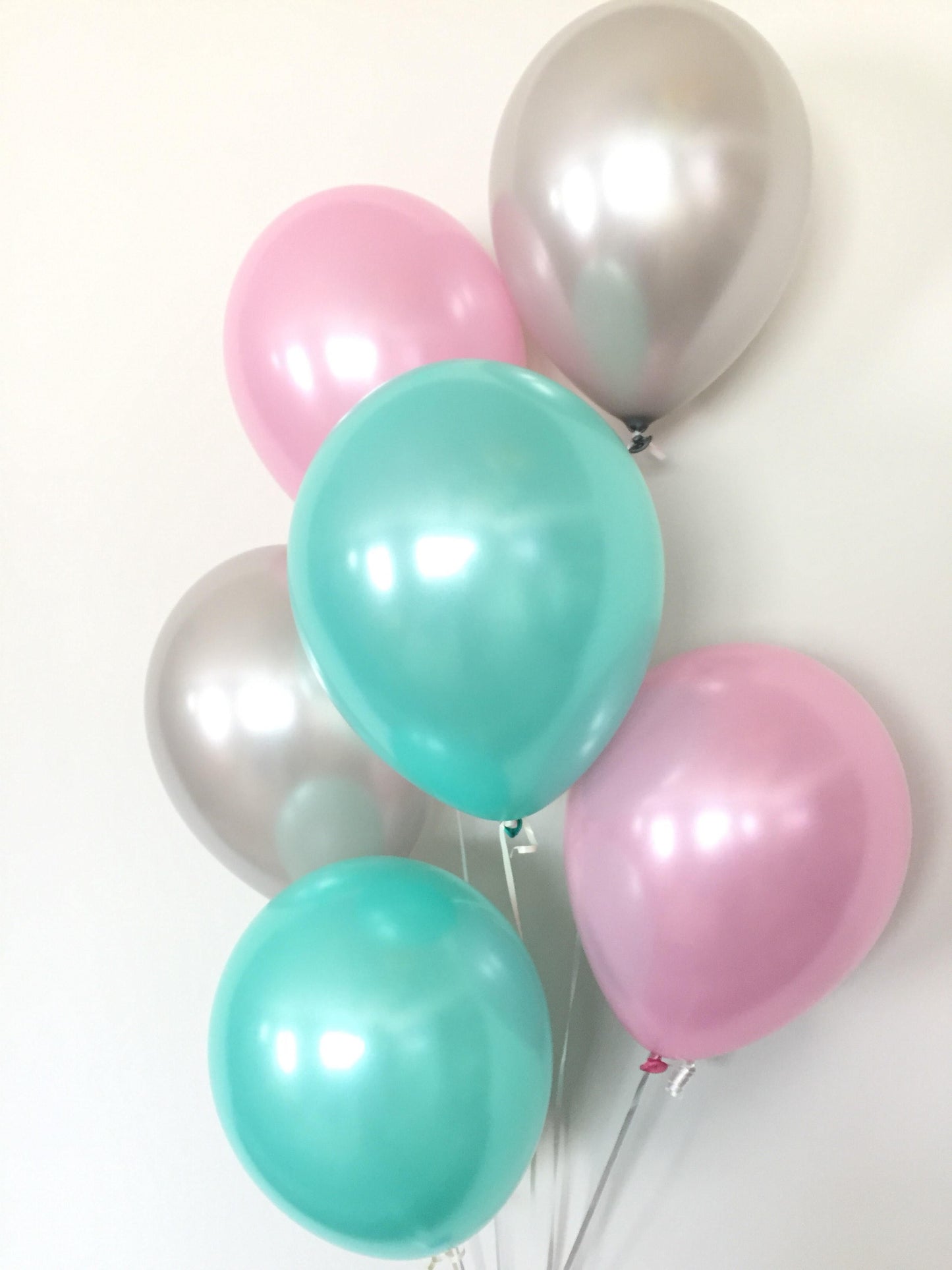 20pc Metal Gold Silver Balloons