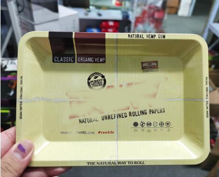 Pink Leaves 420 Rolling Paper Tray