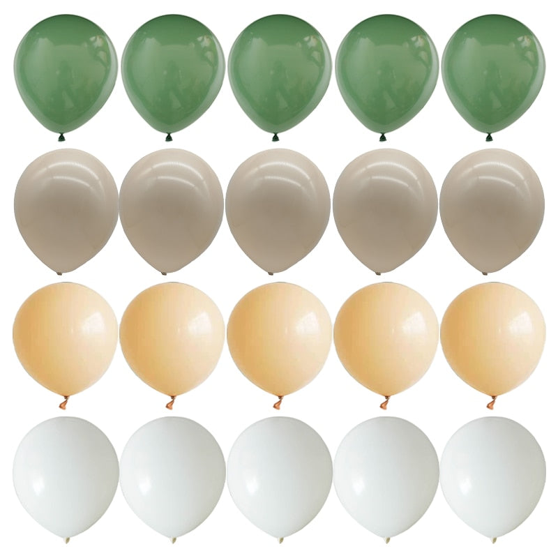 40pcs 10inch Green Latex Balloons