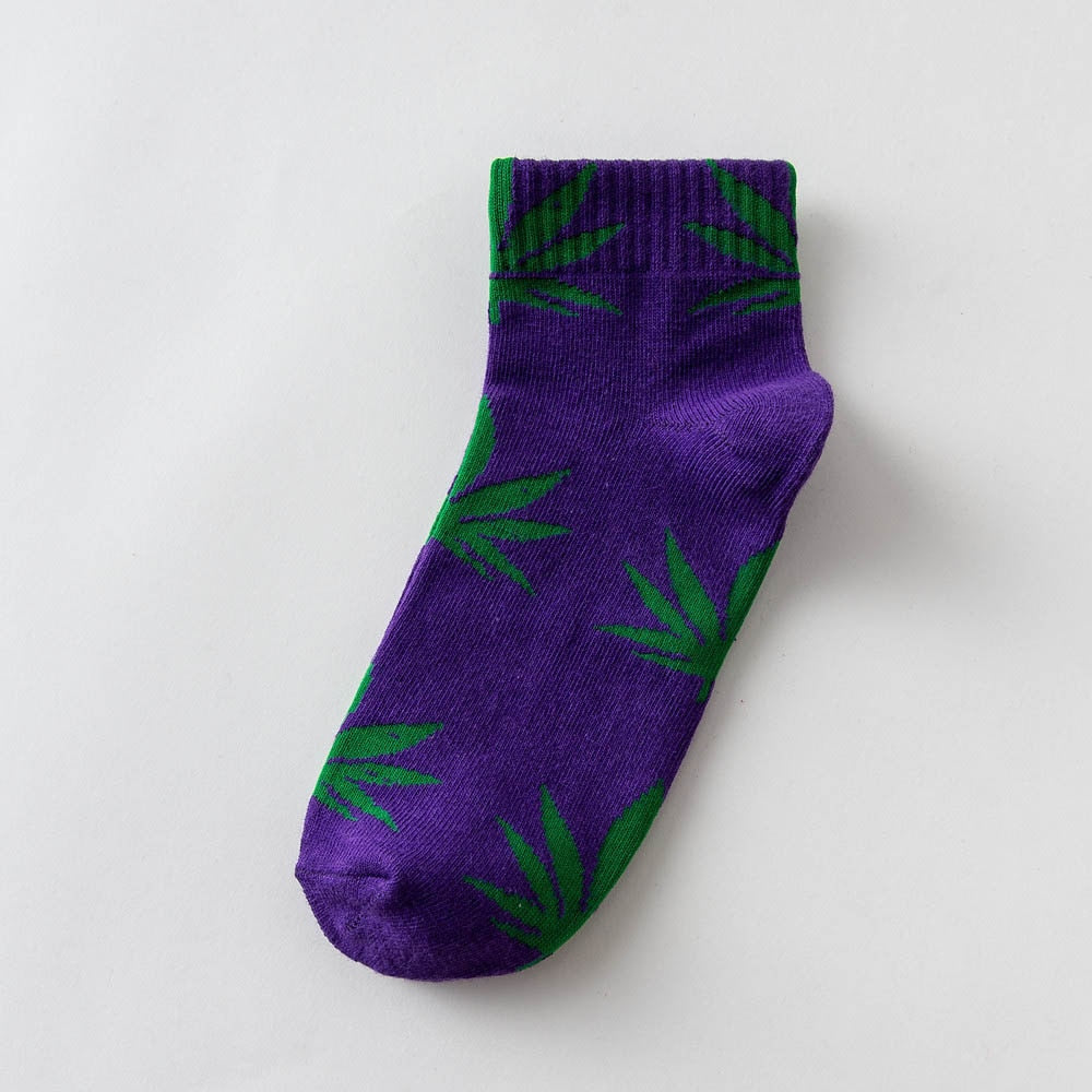 Unisex Cannabis Leaf Ankle Socks
