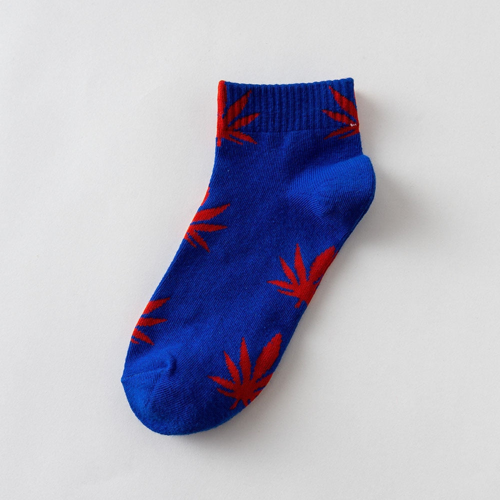 Unisex Cannabis Leaf Ankle Socks