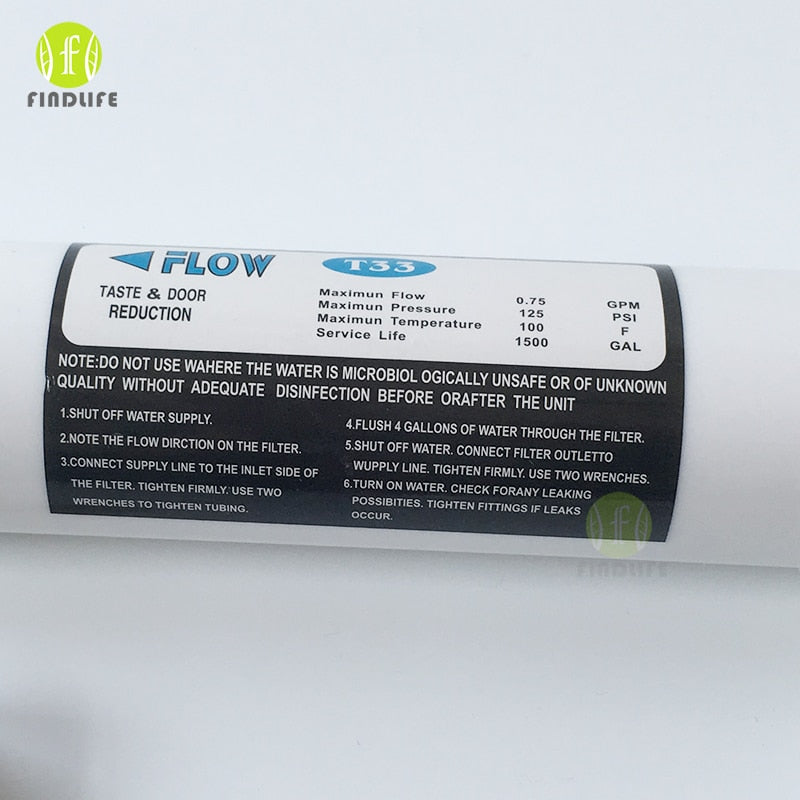Quick Connect Reverse Osmosis Water Filter Cartridge