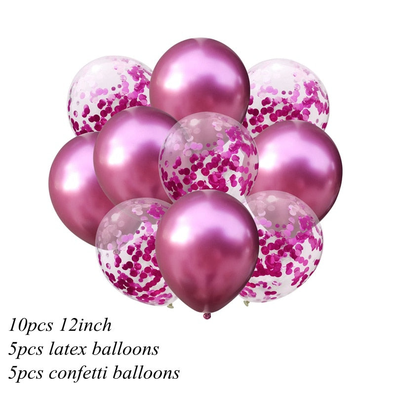 10Pc 1Assorted Color 2inch Metallic Balloons