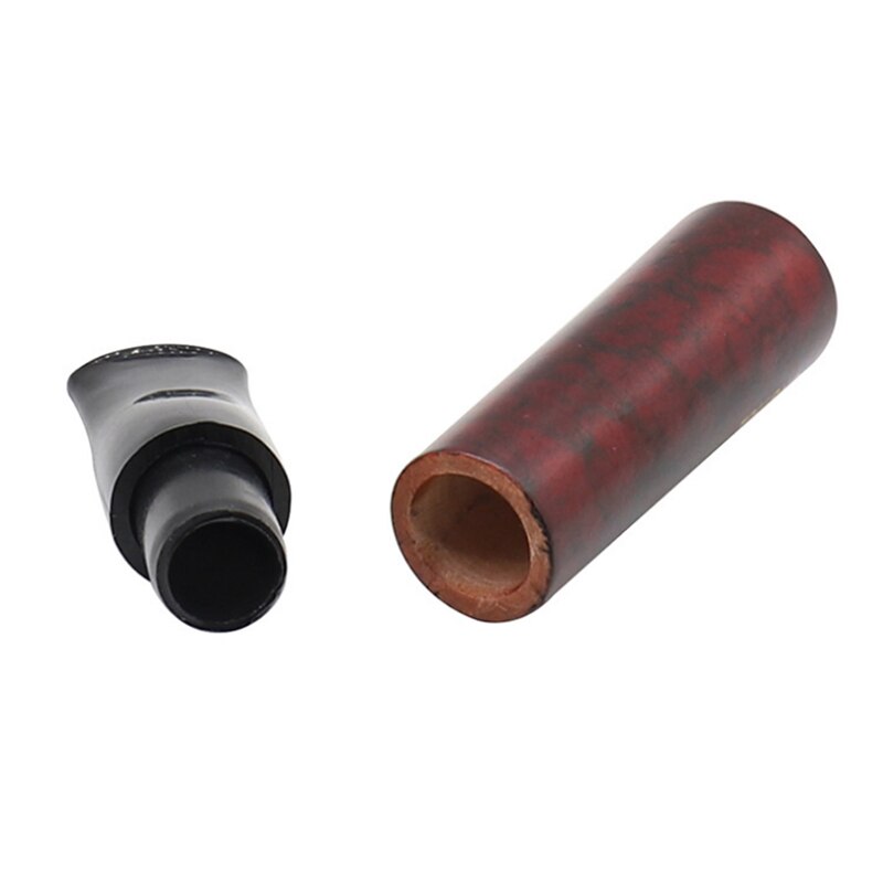 Activated Carbon Filter Wood Smoking Pipe With Mouthpiece