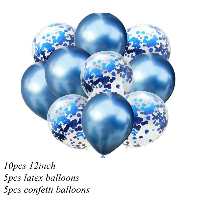 10Pc 1Assorted Color 2inch Metallic Balloons