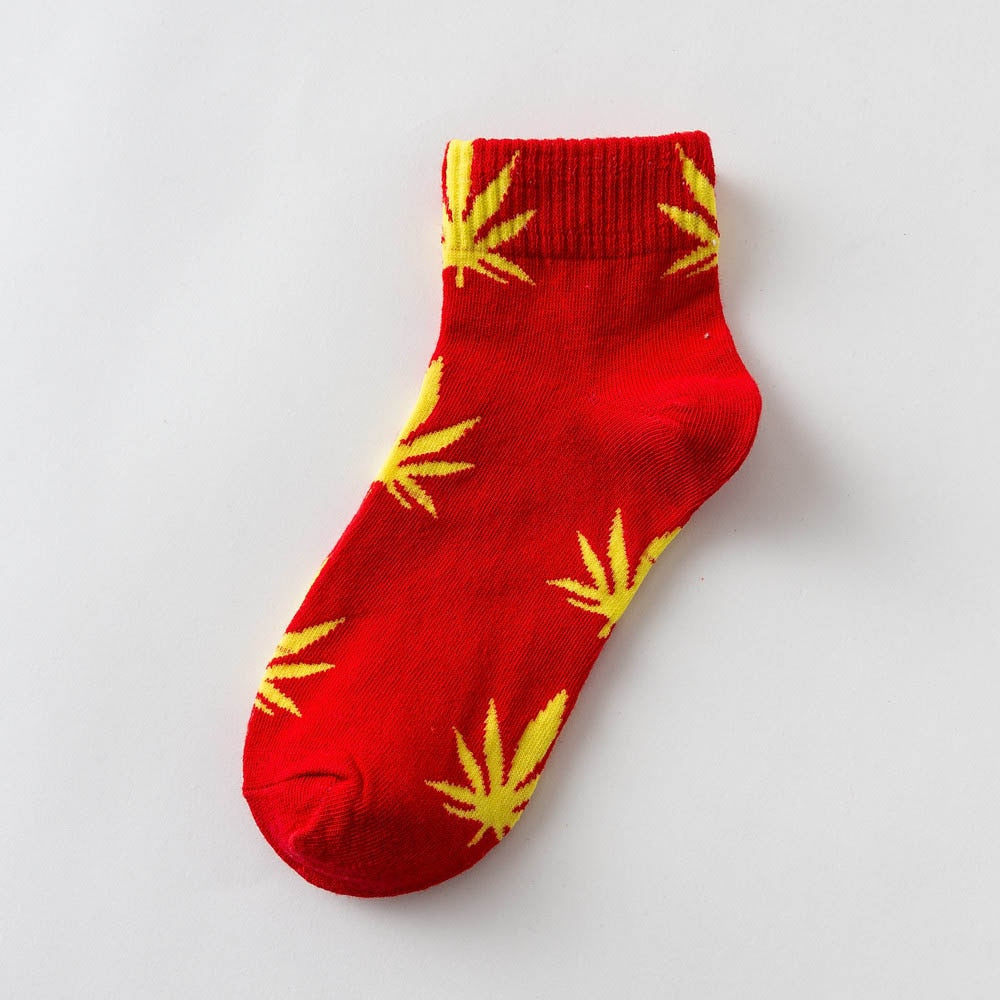 Unisex Cannabis Leaf Ankle Socks